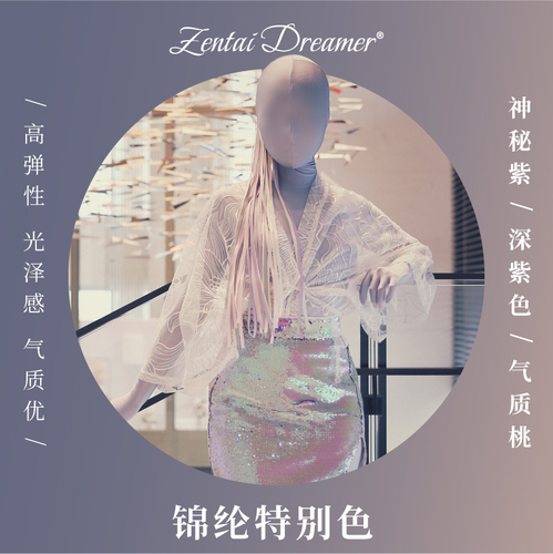 Zentai Dreamer|锦纶特别色·神秘紫|高弹光泽气质全包紧身衣